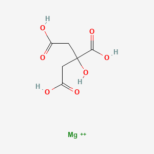 Structural image of magnesium citrate